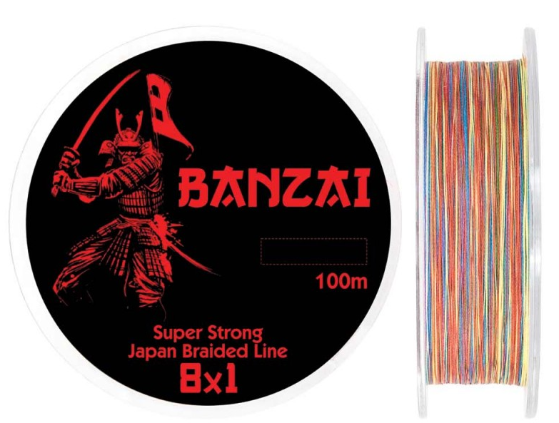 Baracuda Banzai Braided Fishing Line 100m Multicolor 8 Strand