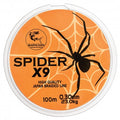 Baracuda Spider X9 Braided Fishing Line 100m Orange Fluo 9 Strand