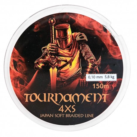 Baracuda Tournament 4XS Braided Fishing Line 150m Orange Fluo Ultra Thin