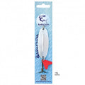 Baracuda fishing lure packaging with a blue background