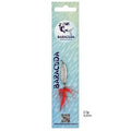 Baracuda fishing lure packaging with detailed specifications on a light blue background