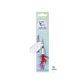 Fishing lure with packaging featuring the Baracuda brand on a white background