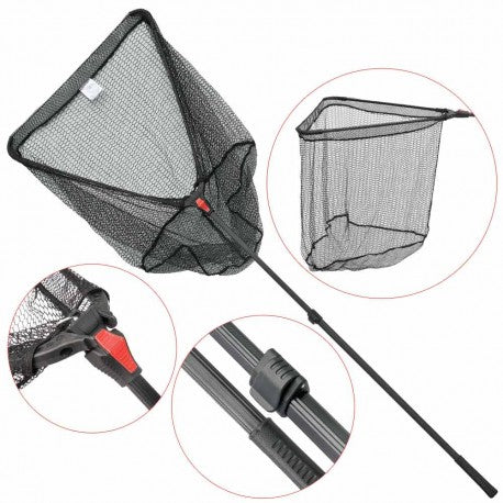 Baracuda Fishing Landing Net Triangular ECO Mesh 2m
