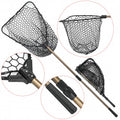 Baracuda Foldable Landing Net Rubber Mesh 1.71m