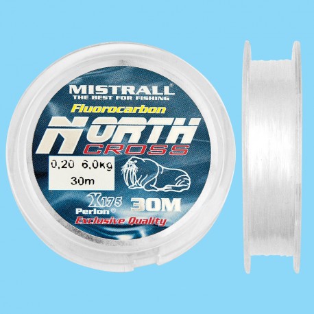 Mistrall Fluorocarbon Fishing Line 30m Low Visibility Ice Fishing