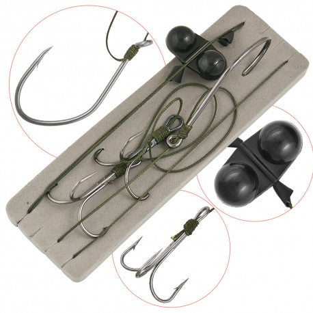 Baracuda Catfish Accessory Rig Hook Double Treble And Rattler 6-0 3-0