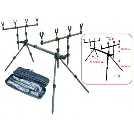 Baracuda Carp Rod Pod Rodpod 04 Aluminum 4 Rod