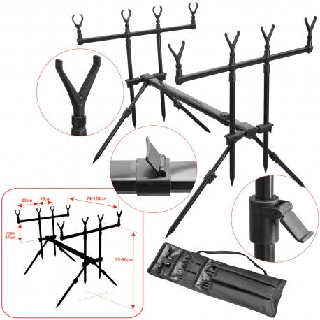 Baracuda Carp Rod Pod Rodpod 06 Aluminium 4 Ruten