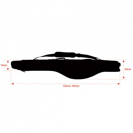 Baracuda Adjustable Rigid Rod Bag RT