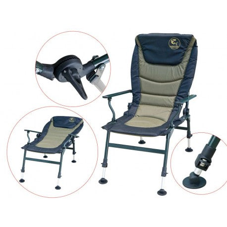 Baracuda Fishing Chair HYC009AL Adjustable Backrest Armrests
