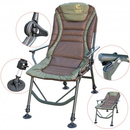 Baracuda Fishing Chair HXC029 Adjustable Backrest Armrests