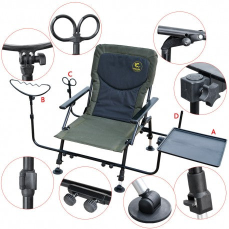 Baracuda Feeder Fishing Chair TFC025A Adjustable Legs Accessories