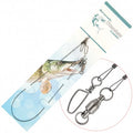 Baracuda titanium fishing leader 30 cm 14 kg with snap and swivel