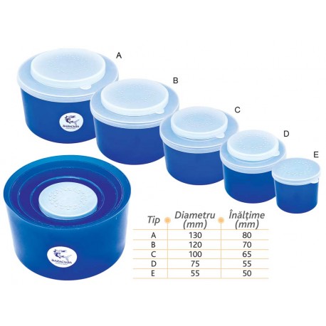 Baracuda Bait Box Set 5 Pieces Round Sizes