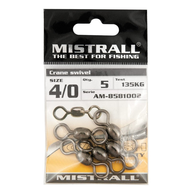 Baracuda Catfish Accessory Crane Swivel Mistrall 4-0 135kg 5pcs