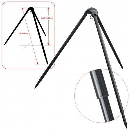 Baracuda Fishing Tripod Aluminum Telescopic