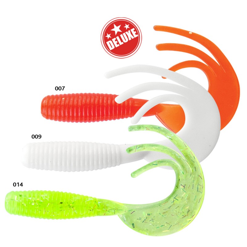 Baracuda Deluxe Twister Soft Bait Worm Series 4002 Triple Tail 5.5cm 1.8g